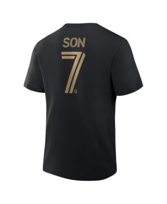 Men's Son Heung-Min Black LAFC Name Number T-Shirt