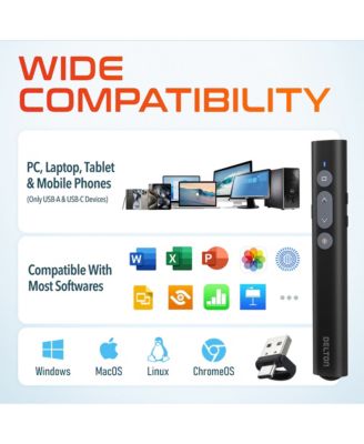 LP21 Wireless Presenter Remote, Laser Pointer (DLP21)