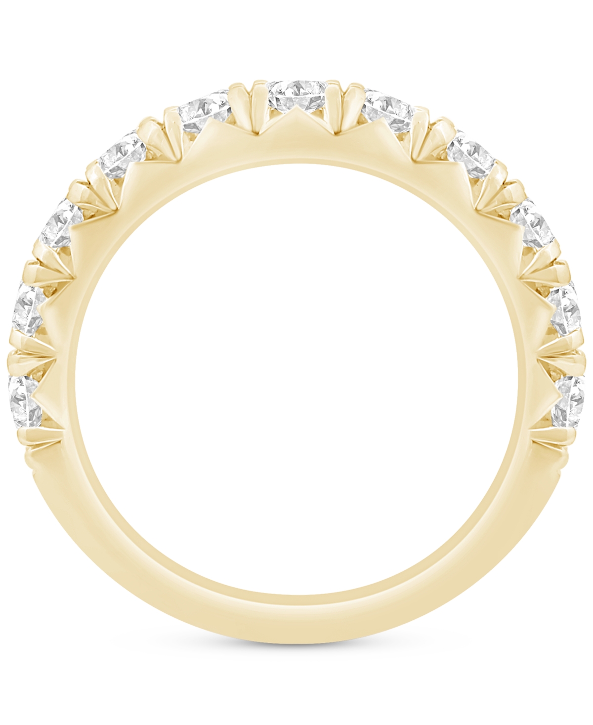 Macy's Lab Grown Diamond Ring (1 Ct. T.w.) In 14k White Or Yellow Gold In Gold