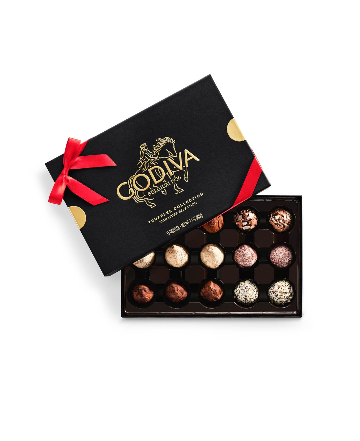 Godiva Signature Truffles Assorted Chocolate Gift Box, 15 Pieces