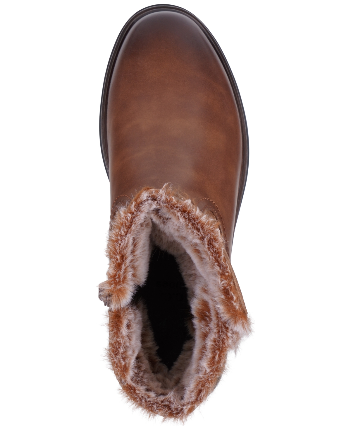 Gc Shoes Martin Faux Fur Lined Bootie In Brown