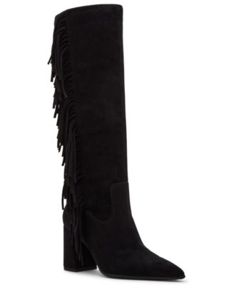 Women's Shakke Knee-High Fringe Dress Boots