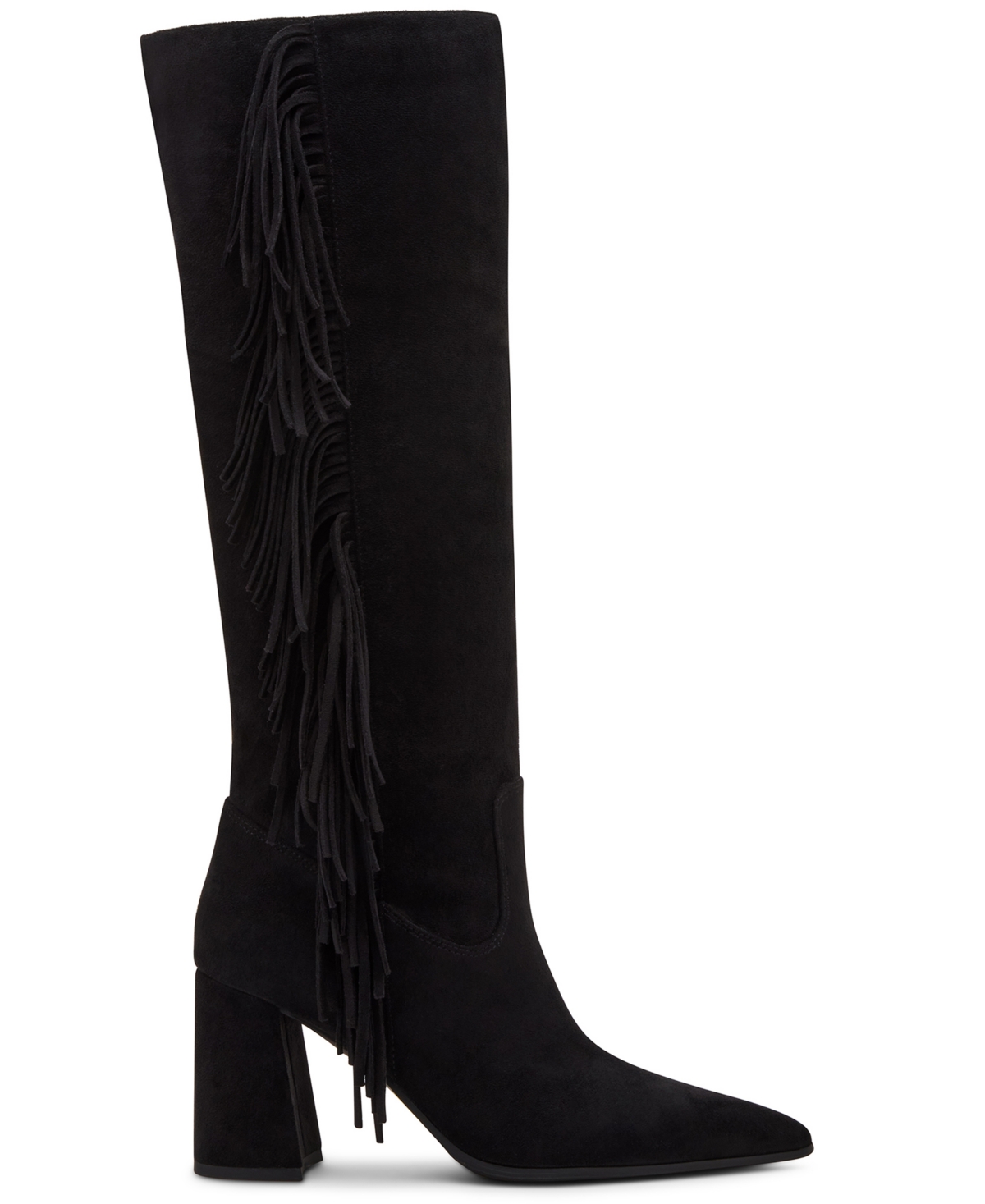 Madden Girl Women's Shakke Knee-High Fringe Dress Boots
