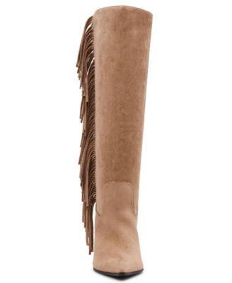Women's Shakke Knee-High Fringe Dress Boots