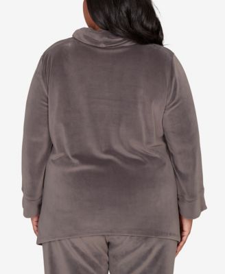 Plus Size Calm Luxe Cowl Neck Top