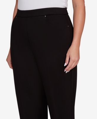 Plus Size Barcelona Stretch Ponte Knit Short Length Pant