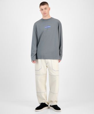 Men's Nifting Logo-Graphic Long-Sleeve Cotton T-Shirt