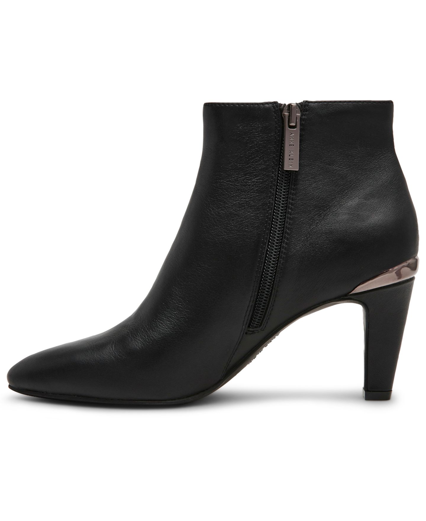 Женские ботинки Anne Klein Annabelle Ankle Dress Booties, цвет: Чёрный гладкий — фото 8