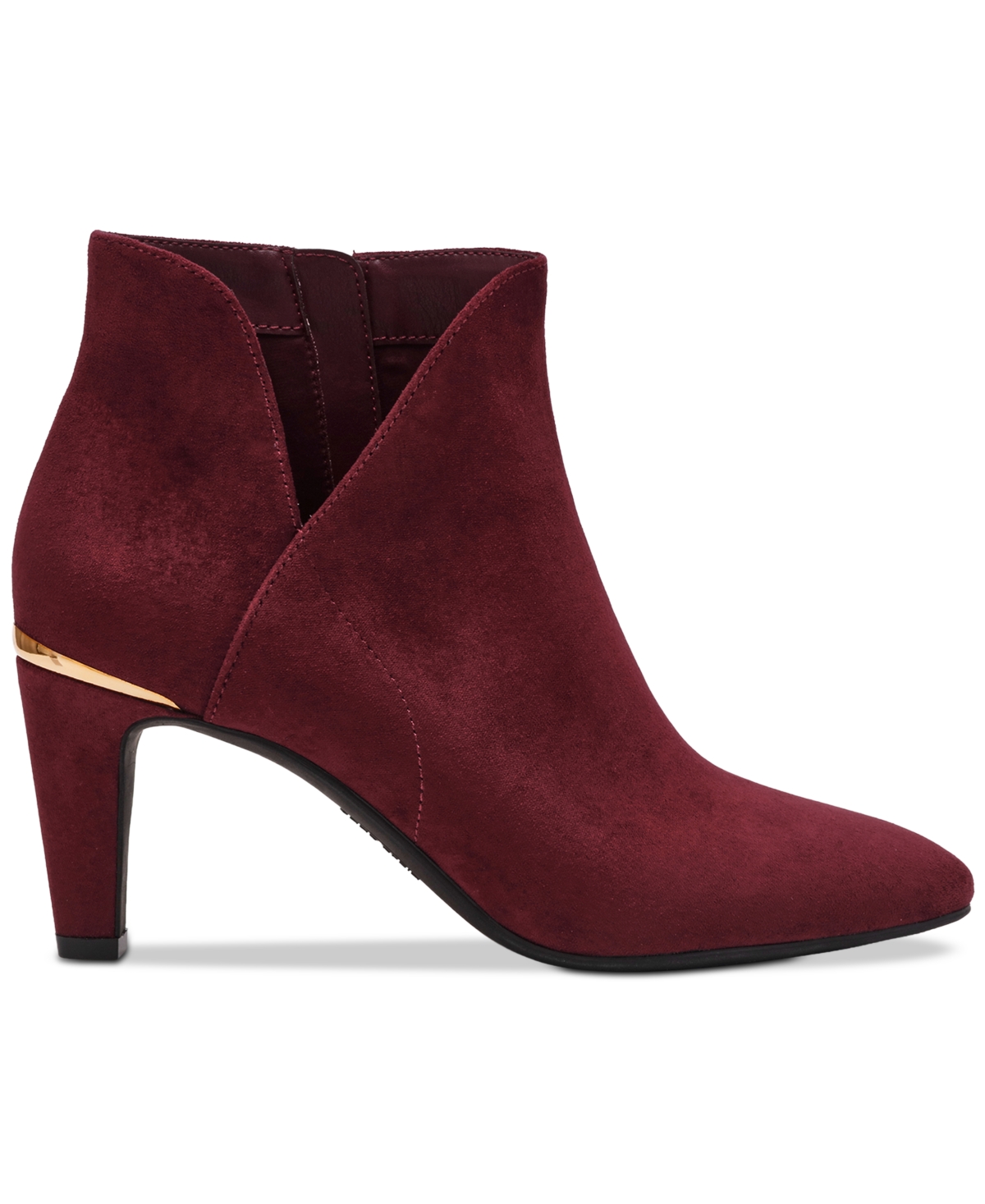 Anne Klein Women's Annabelle Ankle Booties In Burgundy
