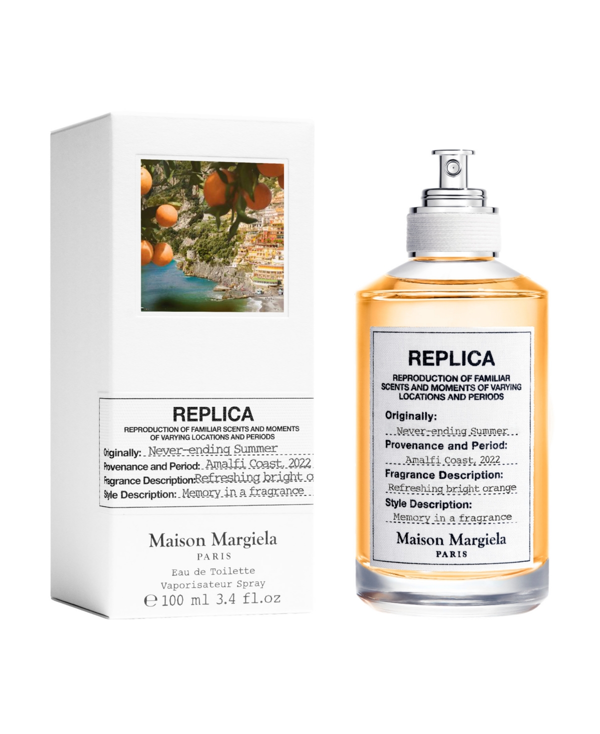 Maison Margiela New Replica Citrus Eau De Toilette Fragrance, 3.4 Oz. In Transparent