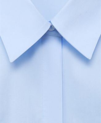 Women's Slim-Fit Poplin Shirt