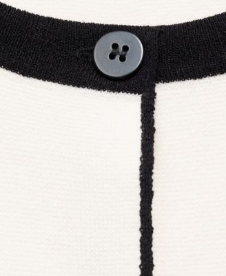 Women's Contrast Detail Knitted Sweater Vest