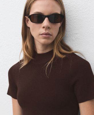 Women's Perkins-Neck Knitted Dress