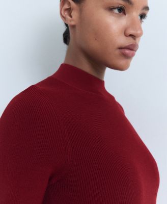 Women's Perkins-Neck Knitted Dress