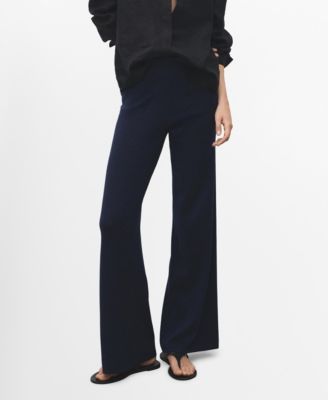 MANGO - Women's Straight Knitted Pants