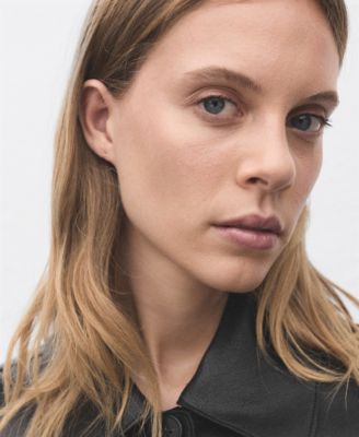 Women's Pockets Leather-Effect Jacket