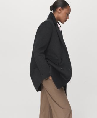 Women's Double-Breasted Wool Coat