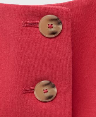 Women's Linen-Blend Suit Vest