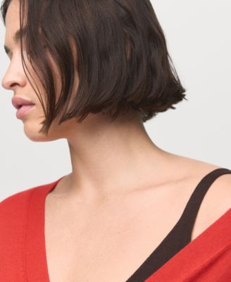 Women's V-Neck Knitted Cardigan