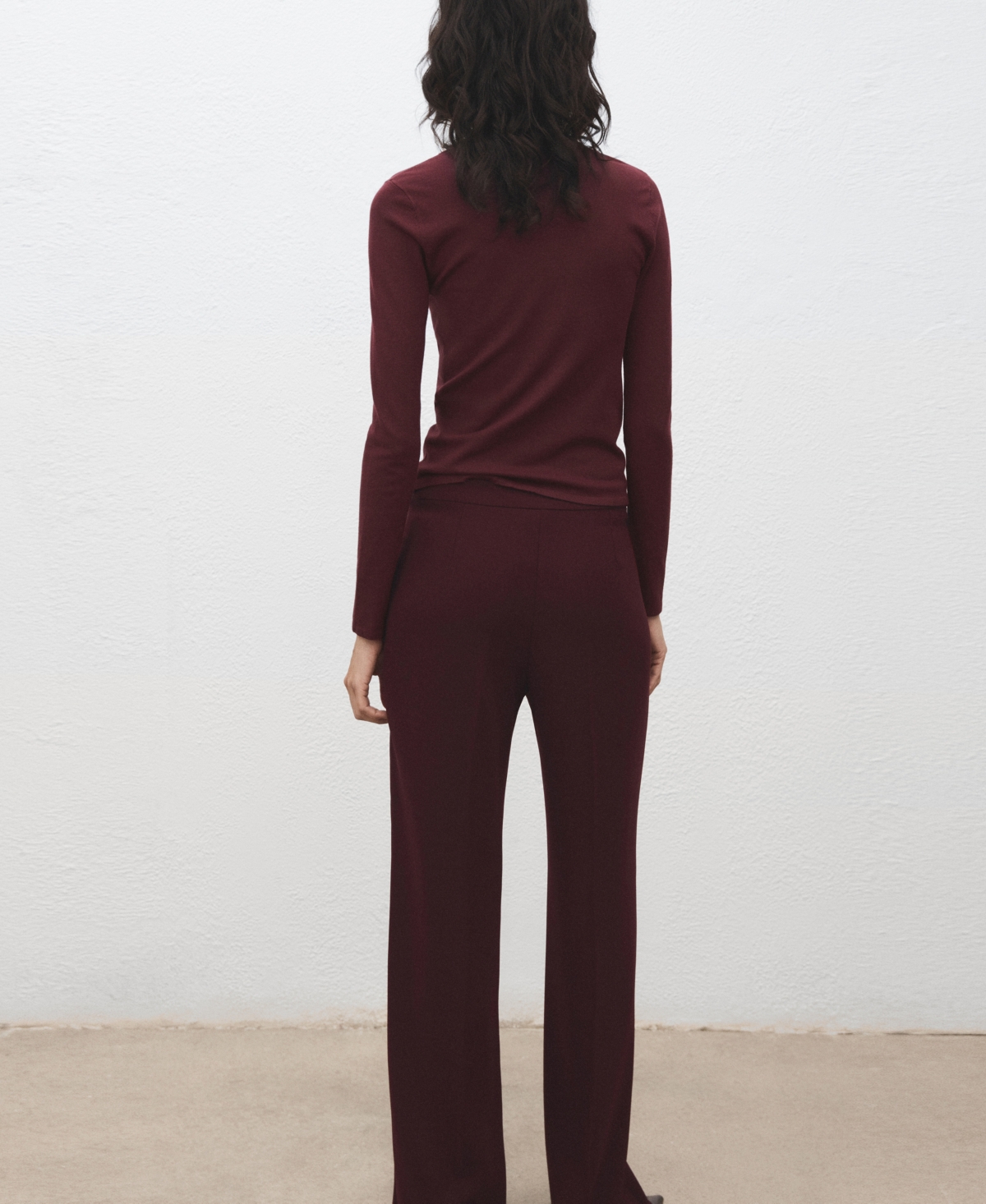 Mango Women's Long-sleeved Fine-knit Sweater In Red