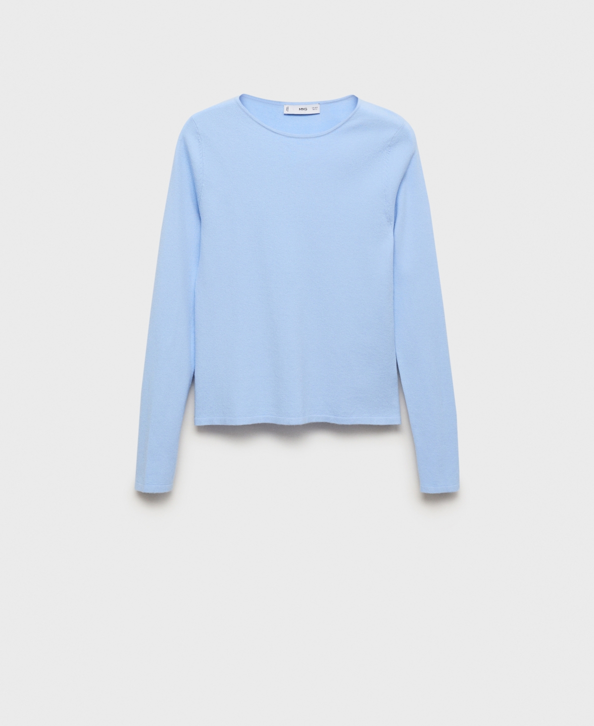 Mango Women's Long-sleeved Fine-knit Sweater In Blue