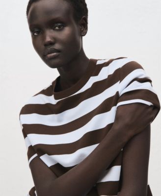 Women's Striped Short-Sleeved T-Shirt