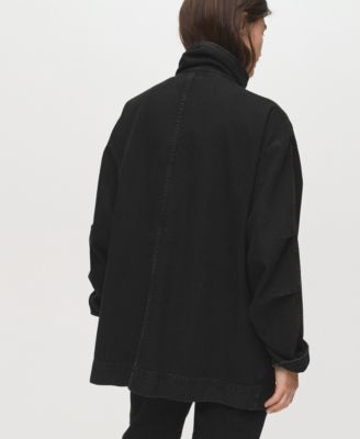 Women's Pockets Oversized Denim Parka