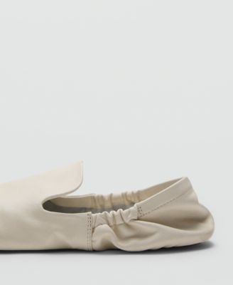 Women's Leather Gathered Shoes