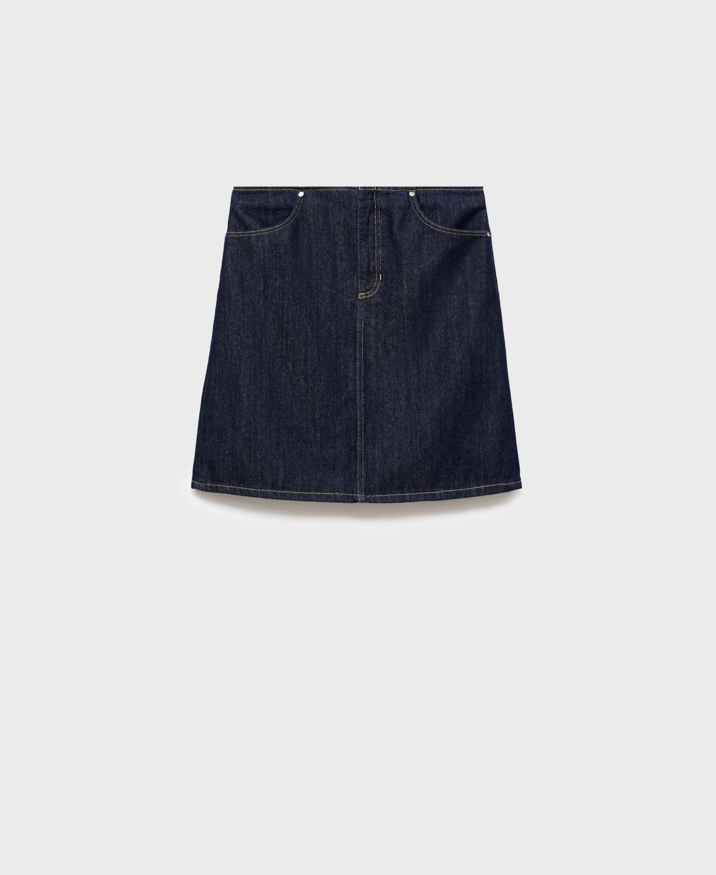 Женская юбка MANGO Midi Denim Skirt, цвет: Синий — фото 3
