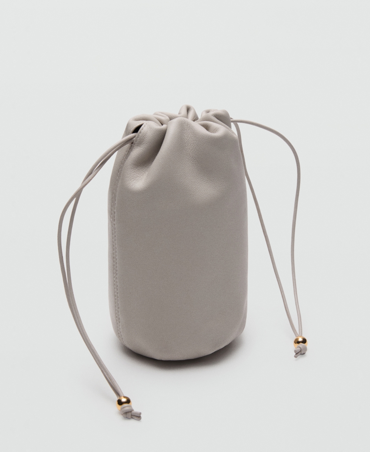 Mango Women's Leather Handbag In Gray