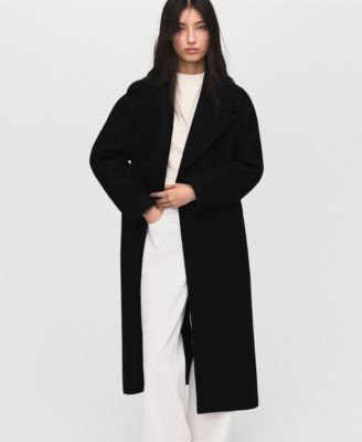 Women's Belted Woolen Coat
