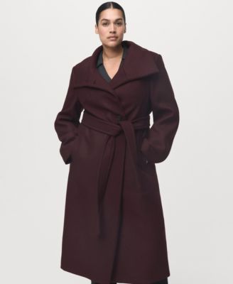 Women's Virgin Wool Chimney Collar Coat