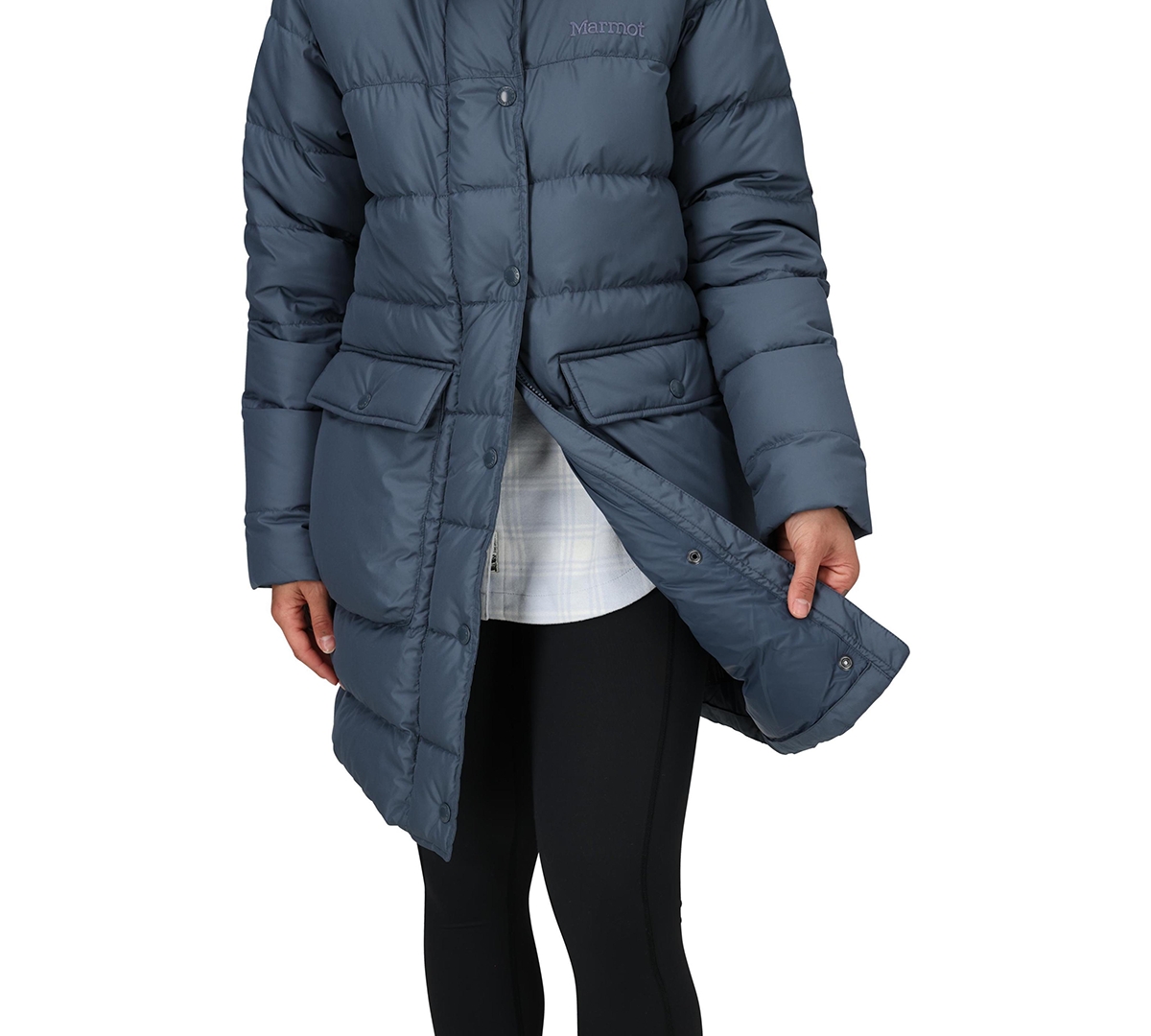 Marmot Women's Strollbridge Hooded Down Parka In Blue