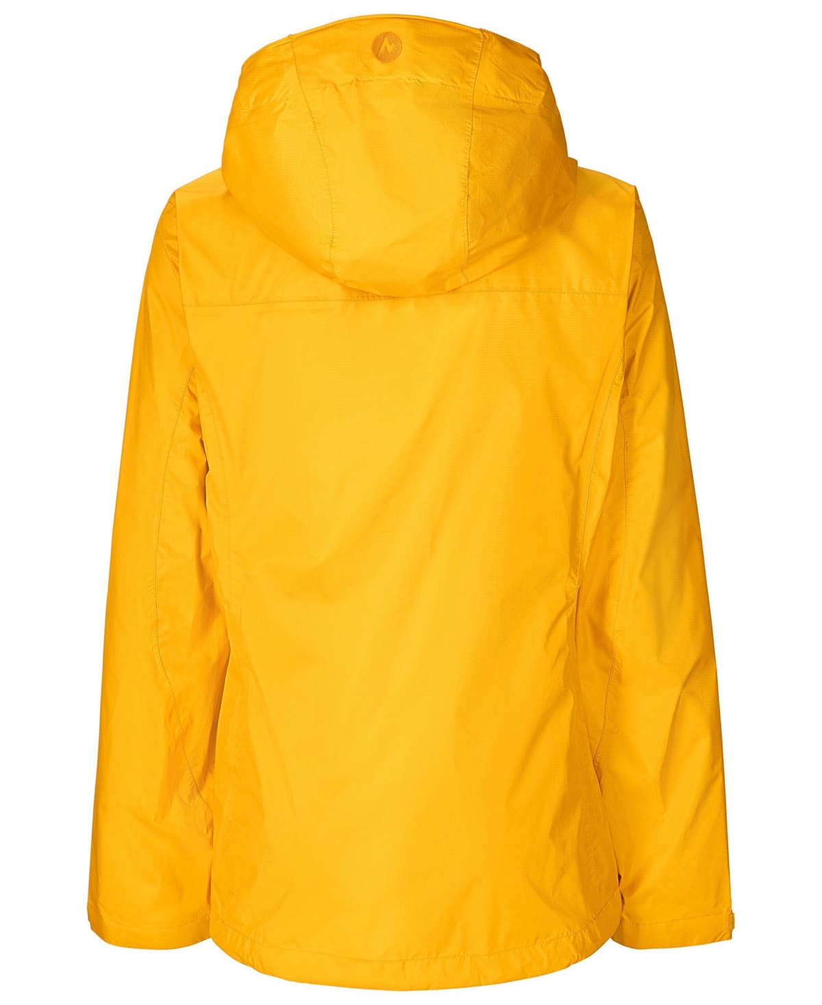 Marmot Women's Precip Eco Hooded Collar Jackets In Yellow