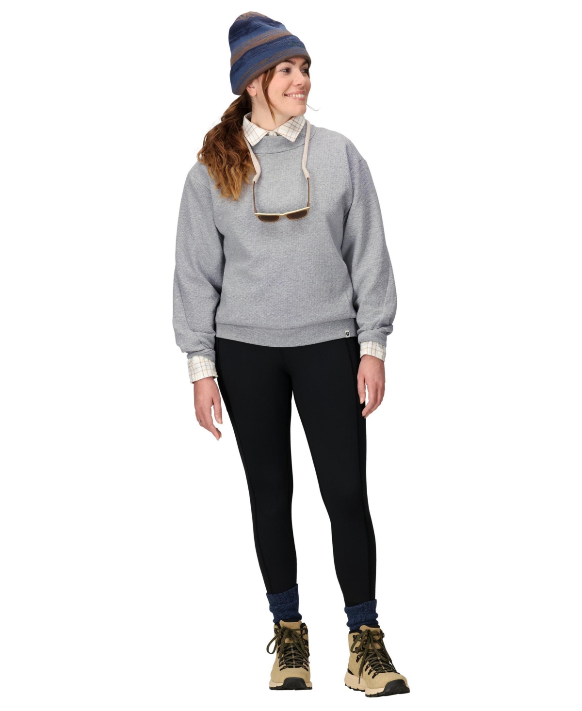 Marmot Women's Ridge Tech Long Sleeve Pull On Sweatshirt In Gray