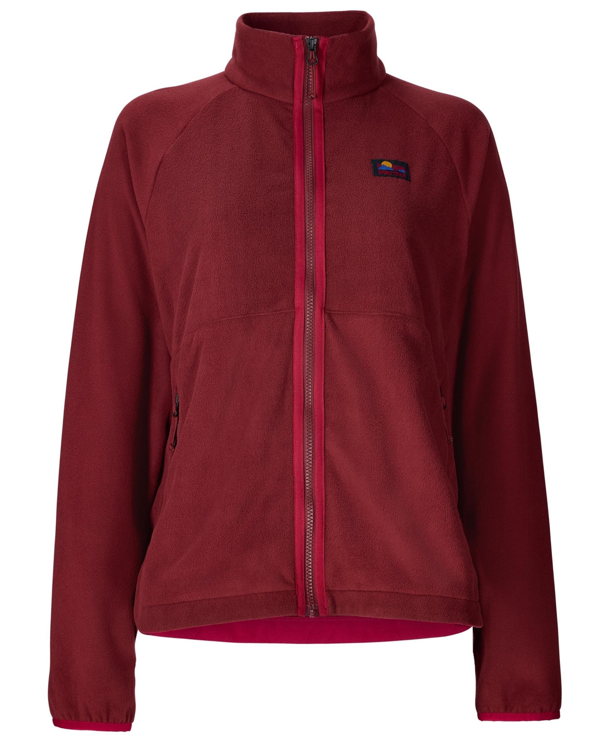 Marmot Women's Upward Long Sleeve Fleece Jacket In Burgundy