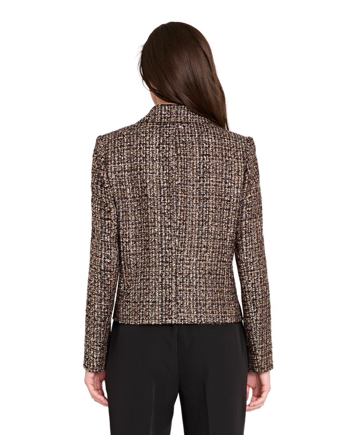 Tahari Asl Women's Boucle Cropped Jacket In Multi