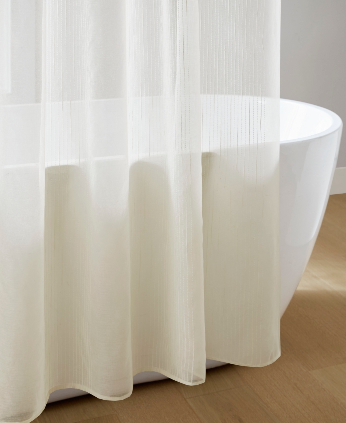 Madison Park Anna Sheer Shower Curtain 72 X 8 4 In White