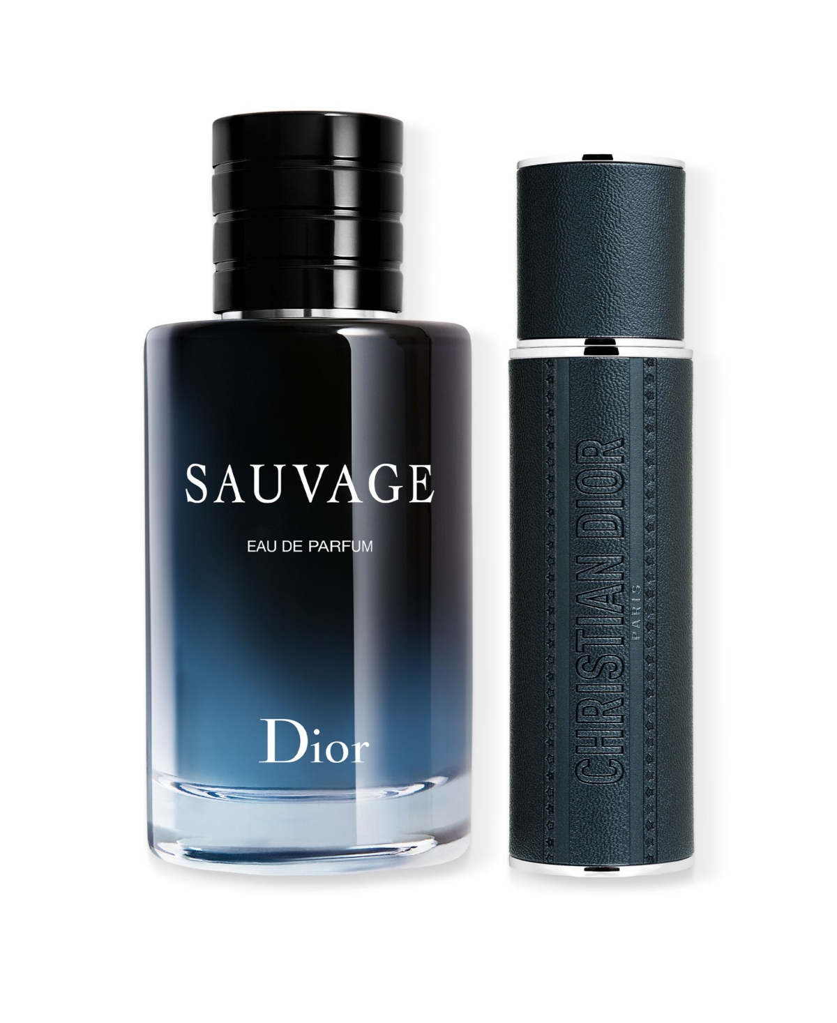 Dior 3-pc Sauvage Eau De Parfum And Travel Spray Gift Set In Transparent