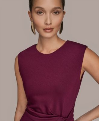 Women's Jewel-Neck Sheath Dress