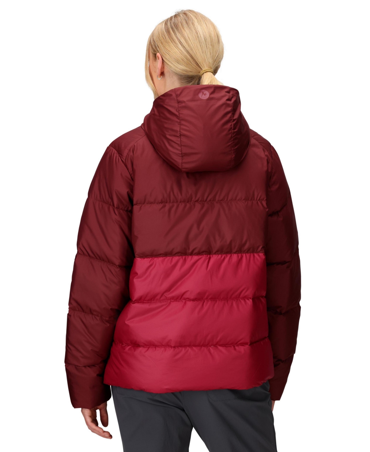 Marmot Women's Guides Big-baffled Puffer Hooded Jacket In Brown