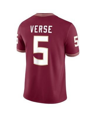 Men's Jared Verse Garnet Florida State Seminoles Player Game Jersey