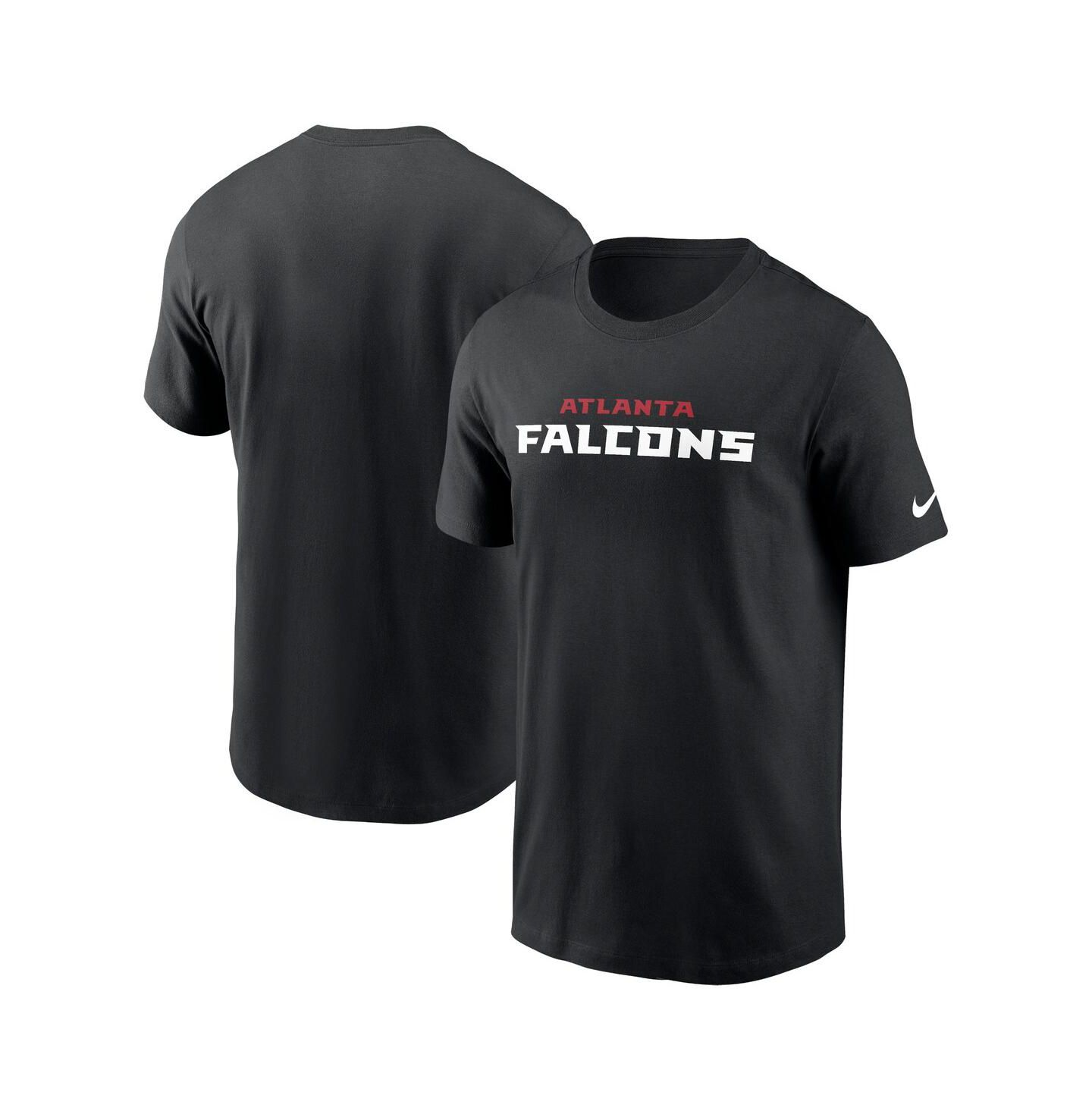 Мужская футболка Nike Black Atlanta Falcons Team Wordmark Essential — фото 1
