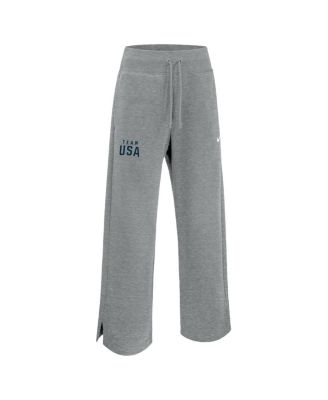 Women's Heather Gray Team USA Phoenix Fleece Sweatpants