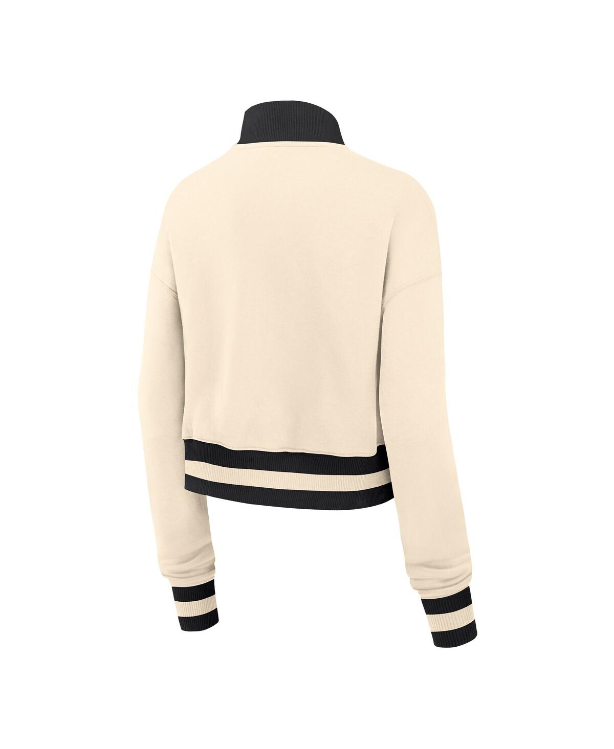 Nike Women's Natural La28 Summer Olympics Phoenix Oversizedâ Fleece Half-zip Croppedâ Sweatshirt In Neutral