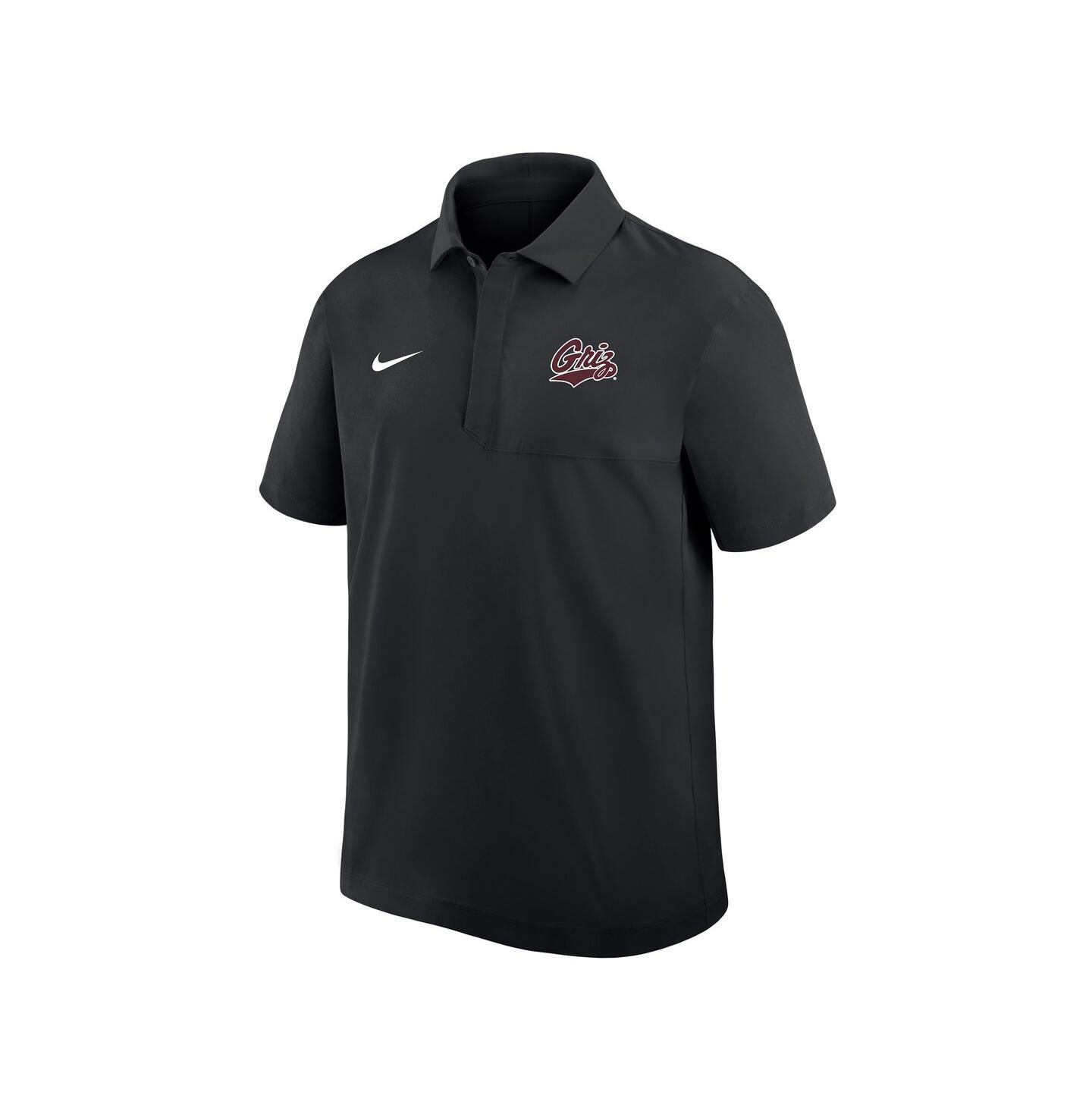 Мужское поло Nike Black Montana Grizzlies 2025 Sideline Dri-FIT Polo Shirt — фото 2