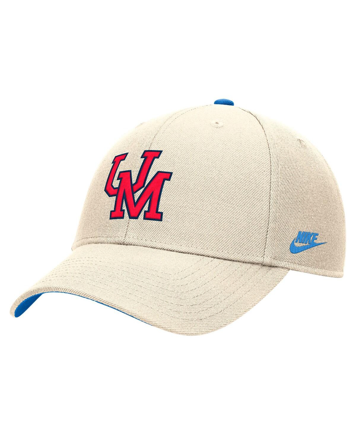 Nike Men's Natural Ole Miss Rebels Vintage Rise Dri-fit Adjustable Hat