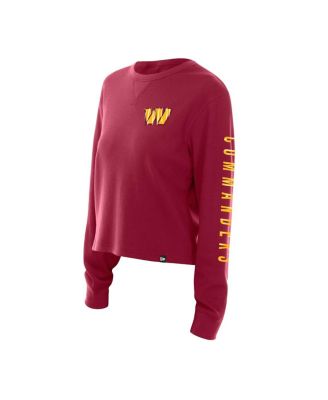 Women's Burgundy Washington Commanders Sport Night Thermal Long Sleeve T-Shirt