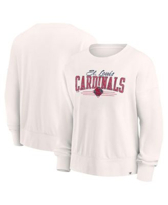 Fanatics - Women's White St. Louis Cardinals Close The Game Fleece Pullover Sweatshirt
