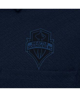Men's Navy Seattle Sounders FC Streamer Diamond Button-Up Shacket